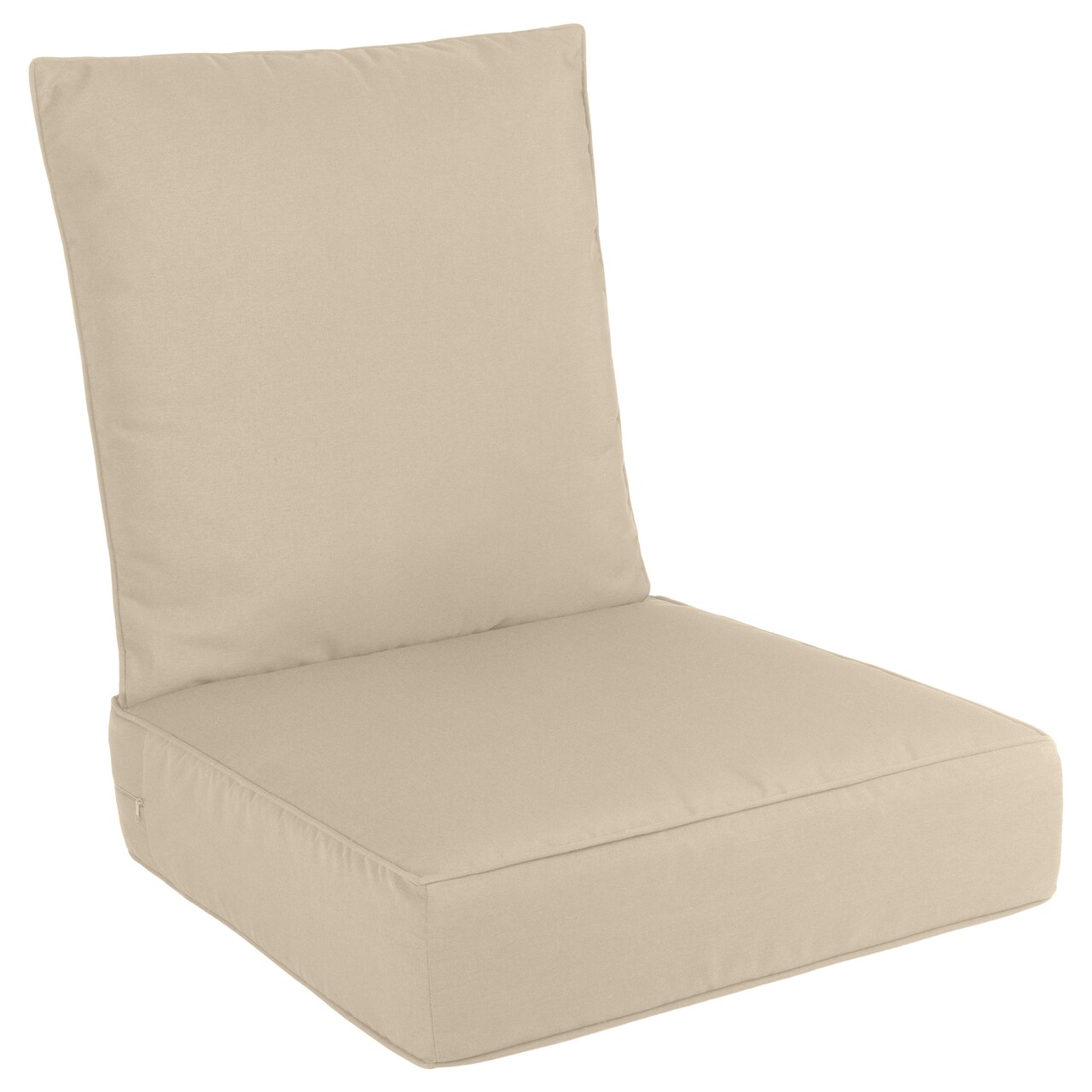 Outdoor Memory Foam Patio Cushions Navy Blue 24X24 Removable Covers 2-Pack